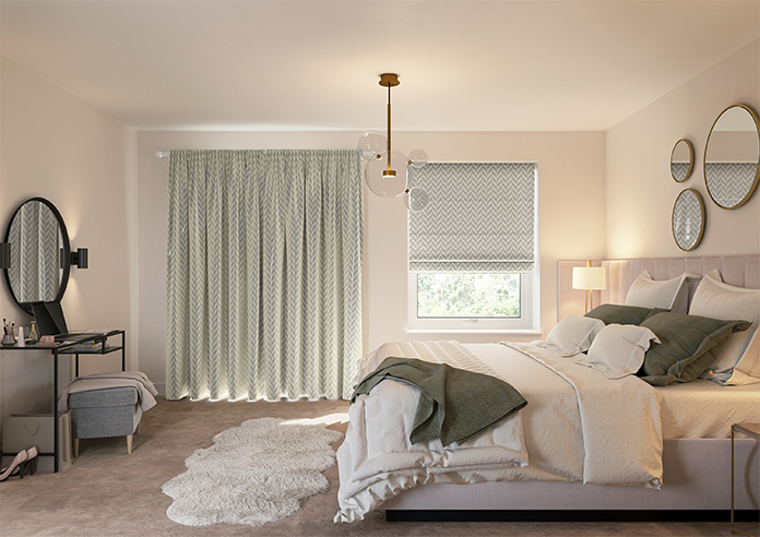 Chevron Stripe, Taupe - Made to Measure Curtains - Image 15